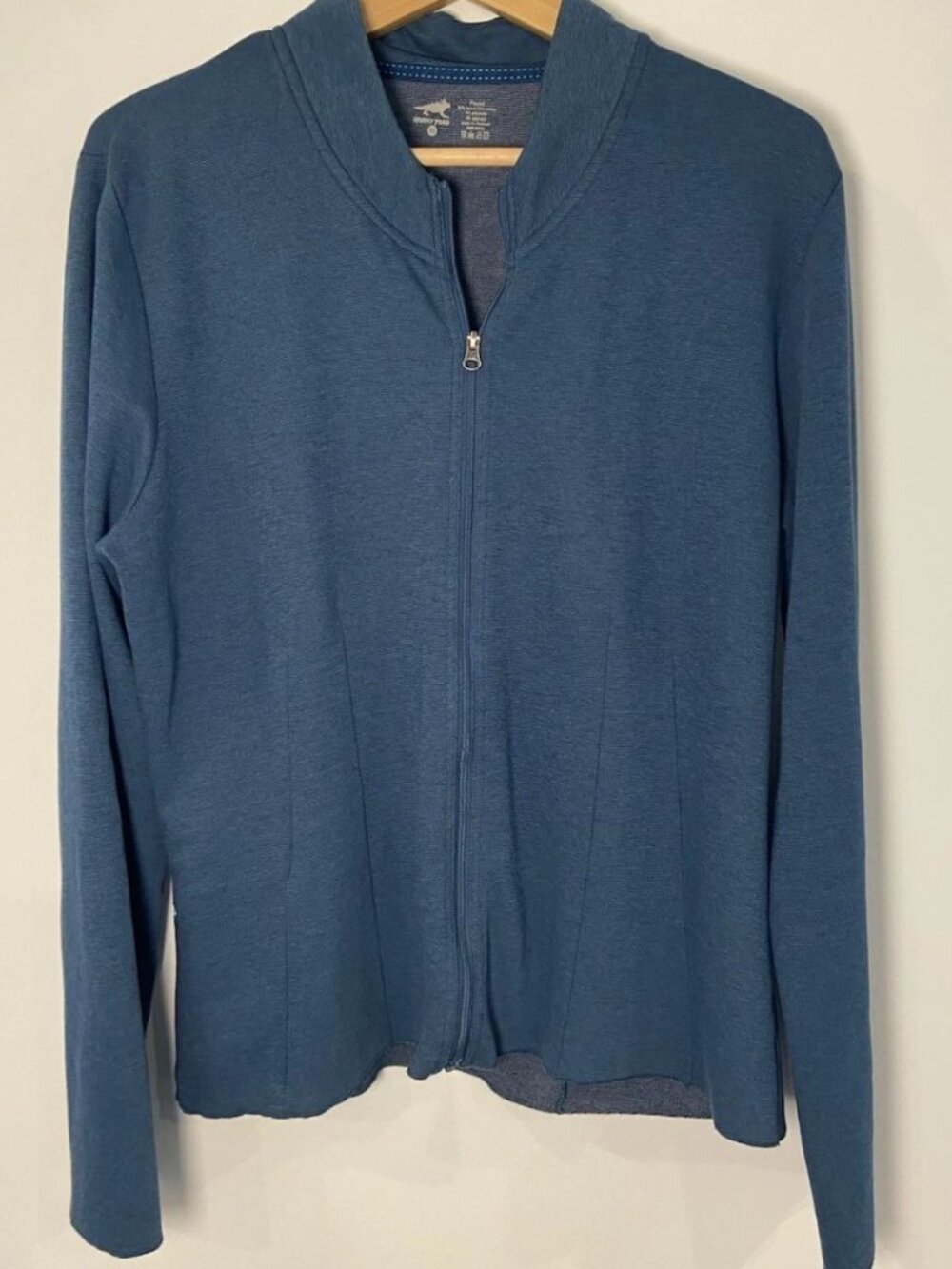 Horny Toad Full Zip Shirt Sweatshirt Dark Teal Green Size XL